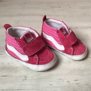 pink vans crib shoes